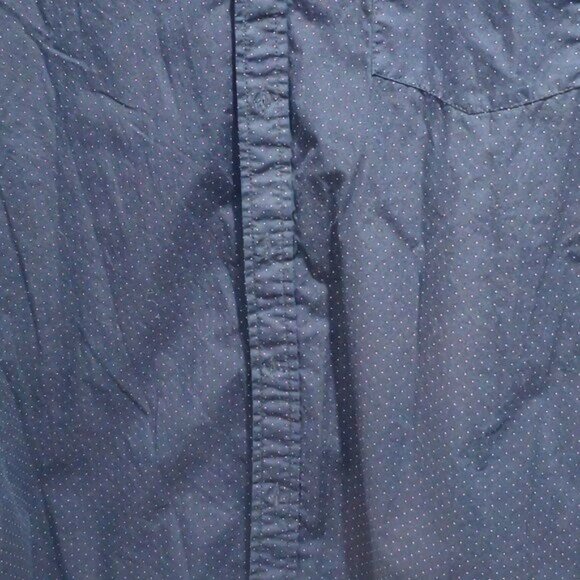 Monument Men’s Navy Polka Dot Short-Sleeve Button-Up Shirt 2X - Picture 8 of 14